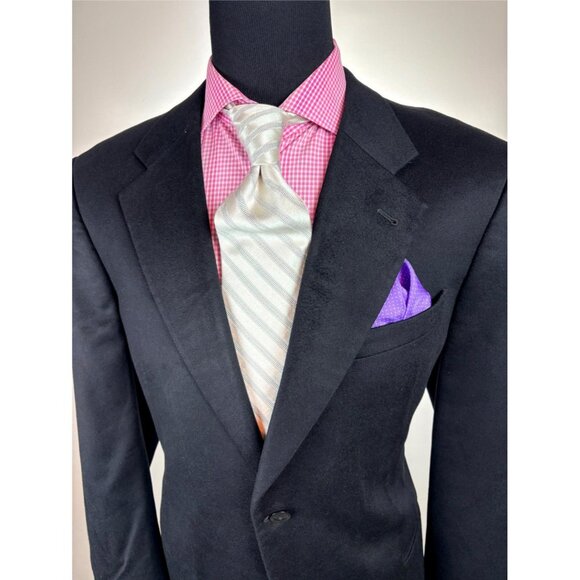 ARMANI Collezioni Modern 2Btn ***100% CASHMERE*** Black Sport Jacket 46 R - Picture 2 of 5